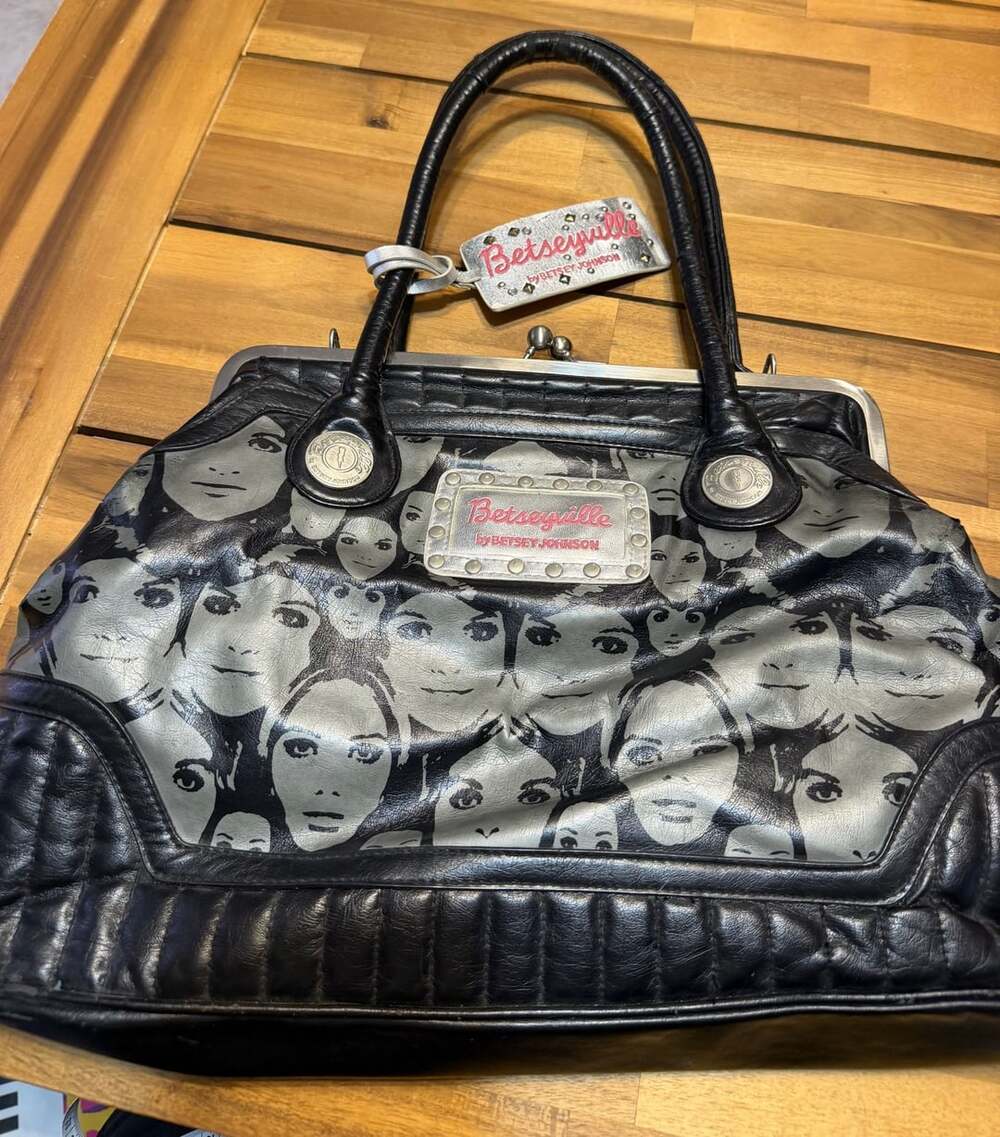 Betseyville by Betsey Johnson Face Print Handbag
